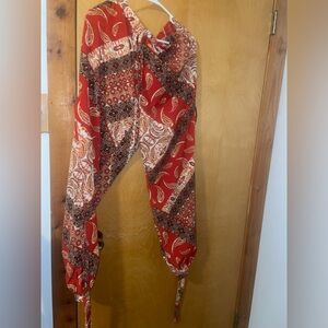 Paisley Print Flow Pants